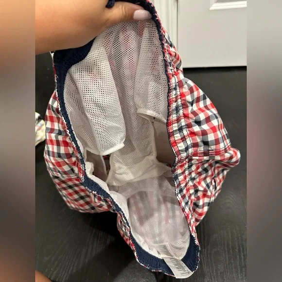 Men’s H & M Swim Trunks Shorts Plaid - Picture 3 of 4